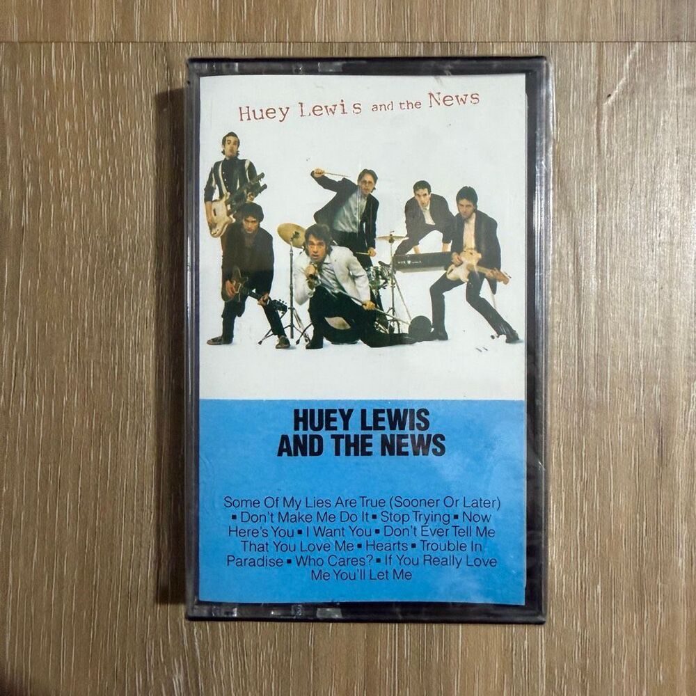 New Huey Lewis And The News Self Titled Debut Sealed Cassette Tape New Wave 80s